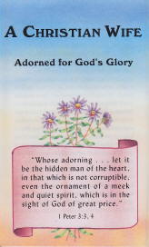 Tract [C] - A Christian Wife&mdash;Adorned for God